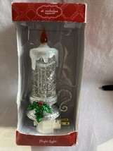 New St Nicholas Square Holiday Night Light Candle Liquid Glitter/Shimmer NOS NEW - £22.11 GBP