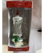 New St Nicholas Square Holiday Night Light Candle Liquid Glitter/Shimmer... - $27.67