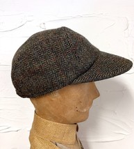 Vtg Harris Tweed Wool Cap Size XL NWT Maus &amp; Hoffman Gray - $123.85