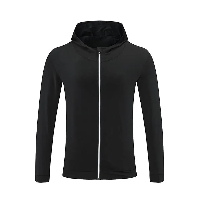 Jacket Men&#39;S Autumn And Winter Thermal Clothing Fitness Training Hooded Cardiga - £82.07 GBP