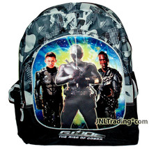 GI JOE The Rise of Cobra Camo Grey Backpack Duke, Snake Eyes and Heavy Duty - £28.05 GBP