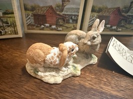 Kissing Cousins Lowell Davis RFD  Rabbits 1990 Sculpture Scotland - €8,09 EUR