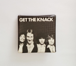 THE KNACK Pinback Rare 1.5&quot; Square PROMO Only Button Badge Vintage Power Pop &#39;79 - $28.72