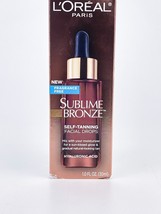 LOreal Sublime Bronze Self Tanning Facial Drops 1 Fl Oz Fragrance Free - £12.89 GBP