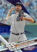 2017 Topps Opening Day Purple Foil #151 Justin Verlander Detroit Tigers ⚾ - £2.10 GBP