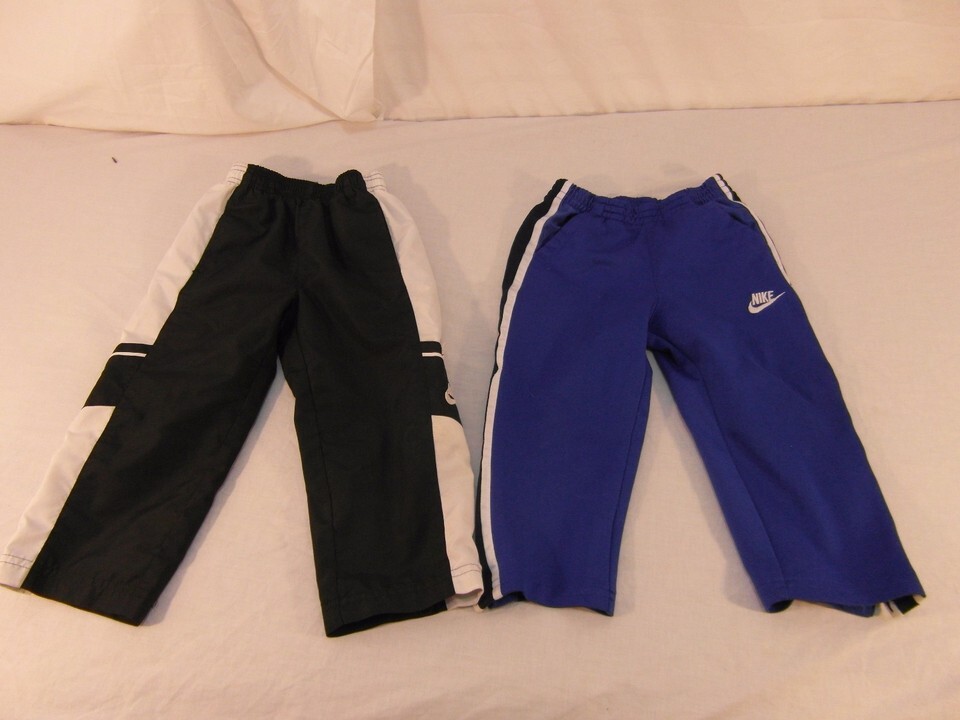 Children Youth Unisex Nike Black White / Blue White Striped Athletic Pan... - $14.41