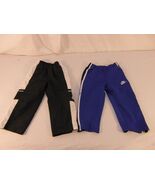 Children Youth Unisex Nike Black White / Blue White Striped Athletic Pan... - $265.12 MXN