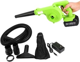 Leaf Blower, 2-In-1 Portable Leaf Blower 21V Lithium Battery, 110V - £51.24 GBP