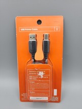 Surf Onn 6ft USB Printer Cable, USB to Printer Black USB Transfers Up To... - $4.53