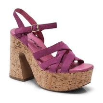 Free People Lisbon Mary Jane Platform SANDALS Size 41-10 - 10.5  Suede Cork - £36.99 GBP