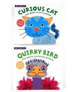 Alphaprints Lot of 2 Curious Cat and Quirky Bird Priddy Books Touch and ... - £20.09 GBP