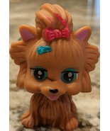 Chic Boutique Dogs My Pet Pals Brown Blue Red Bow Blue Eyes - £0.78 GBP