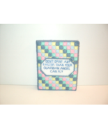 Don&#39;t Drive Any Faster Than Your Guardian Angel Can Fly Needlepoint Note... - £17.77 GBP