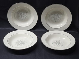 Vintage Homer Laughlin 8&quot; Rim Soup Bowl Celeste Pattern - Near Mint Set Of 4 - $28.50