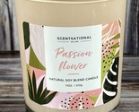 Scentsational 11 oz Scented Natural Soy Blend Jar Candle - Passion Flowe... - £11.33 GBP