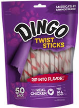 Dingo Twist Sticks with Real Chicken (No China Ingredients) 300 count (6 x 50 ct - £87.86 GBP