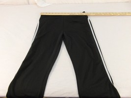 Adult Women&#39;s Nike Black Light Blue Stripe Stretch Workout Yoga Pants 30867 - £12.73 GBP