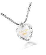 NanoStyle Anniversary Necklace I Love You Infinity Symbol in - £284.95 GBP