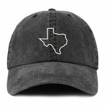 Trendy Apparel Shop XXL Texas State Outline Embroidered Unstructured Washed Pigm - £17.62 GBP