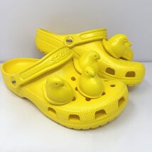 Crocs x Peeps Women’s Classic Clogs Sz 8 Yellow W/ 3D Chick Jibbets East... - $98.95