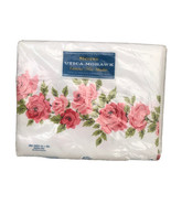 Vintage Stevens Utica Mohawk Rosebower Pattern Flat Sheet Double Bed 81 ... - £25.48 GBP