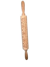 Embossing Wooden Rolling Pin Christmas Trees, Reindeers, Strars - £4.93 GBP