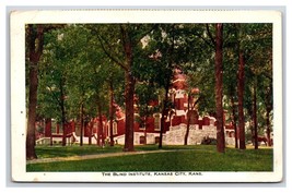 The Blind Institute Kansas City Kansas KS WB Postcard Y5 - $3.91