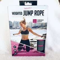 Weighted Jump Rope 10ft Length 1/2 lb Removeable Weights-NIB - £15.54 GBP