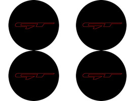 Kia GT  - Set of 4 Metal Stickers for Wheel Center Caps Logo Badges Rims  - $24.90+