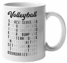 Volleyball Crossword Coffee &amp; Tea Mug For Coach, Athlete, Trainer, Director, Mom - £15.78 GBP+