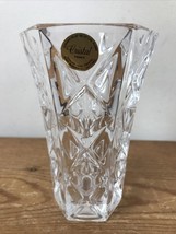 Vintage Cristal France Genuine Lead Crystal Glass Wide Mouth Small Vase ... - $39.59