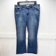 Kancan Jeans Womens 33 Bootcut Blue Stretch Denim Medium Wash Western Cowboy - £19.65 GBP