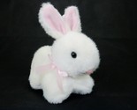 5&quot; Plush Easter Basket Bunny, White Fur w/Pink Ears &amp; Nose, Cuddly Toddl... - $7.79