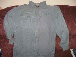 Rivers Light Blue Plaid  Button Down Long Sleeve Shirt Size XL Mens EUC - £13.88 GBP