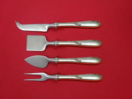 Sweetheart Rose by Lunt Sterling Silver Cheese Serving Set 4 Piece HHWS ... - £202.51 GBP