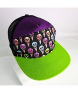 Brimmz Skull Ice Cream Cones Trucker Mesh Snapback Baseball Hat Ball Cap... - $26.28 CAD