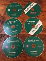 Lot of 6 Kaspersky Antivirus Internet Security Mac PC Software Discs CDs - £39.95 GBP