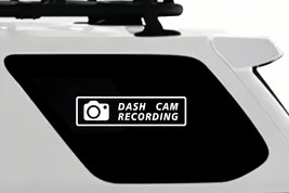 Pack of 2 Dash Cam Funny Car Decal 6 Inch Wide HD CCTV Camera Vinyl Stic... - £19.83 GBP