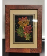Booker Morey Leaf Lines Signed Jewelry Art Box 3D Leaf Japanese Maple Fu... - €81,46 EUR