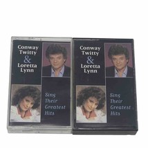 Conway Twitty and Loretta Lynn Sing Their Greatest Hits Two Cassette Set - £6.32 GBP
