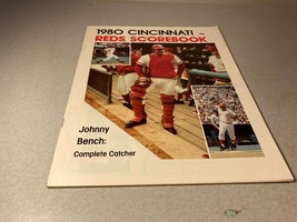 1980 Cincinnati Reds vs Montreal Expos MLB Baseball Scorebook Johnny Bench - £7.85 GBP
