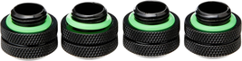 Hydro X Series, XF Hardline, 12Mm OD Fittings, Four Pack, Color-Black - $60.38