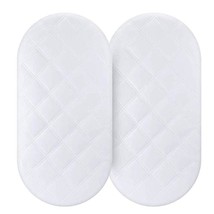 Bassinet Mattress Pad Cover 2 Pack Fit For Hourglass/Oval Bassinet Mattr... - £23.56 GBP