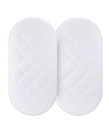 Bassinet Mattress Pad Cover 2 Pack Fit For Hourglass/Oval Bassinet Mattr... - £22.93 GBP