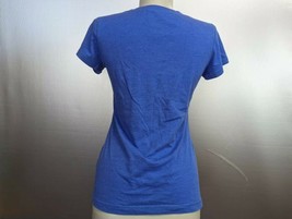 Tek Gear Women&#39;s size XS Blue V-Neck Tee Shirt Short Sleeve Graphic shirt - £6.32 GBP