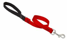 Dog Leash by Lupine in 3/4&quot; Wide Red 6-Foot Long with Padded Handle - $23.05