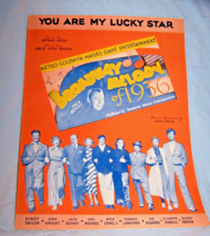 Vintage You Are My Lucky Star Sheet Music-Broadway Melody of 1936-Jack Benny - £9.28 GBP