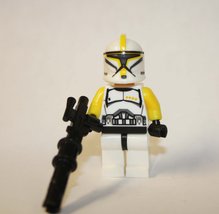 Building Block Clone Commander Phase One Star Wars Minifigure Custom - £5.48 GBP