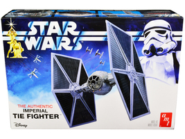 Skill 2 Model Kit Imperial Tie Fighter &quot;Star Wars&quot; (1977) Movie Model by AMT - £42.58 GBP