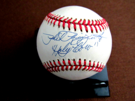 Phil Rizzuto Holy Cow New York Yankees Hof Mvp Signed Auto Oal Baseball Beckett - £162.79 GBP